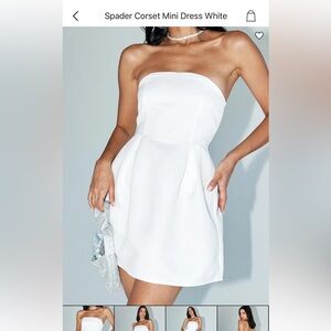 Princess Polly Strapless Cream Dress